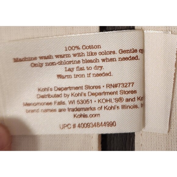 Sonoma 4 Placemats‎ Cottage Core Spring Summer Yellow Cream Gray Striped Cotton - Picture 4 of 4